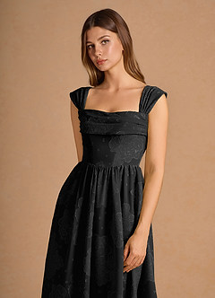 Mabel Black Midi Dress image6