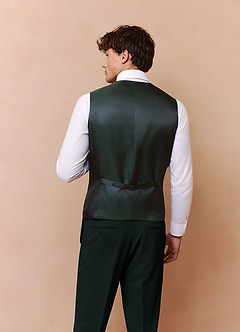 front Savile Teal Wool Blend Suit Vest