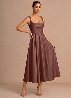 Azaria Mocha Coco Midi Dress image3