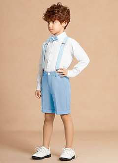 front Finn Sky Blue Boy 4-Piece Shorts Suit