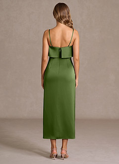Fina Olive Green Midi Dress image6