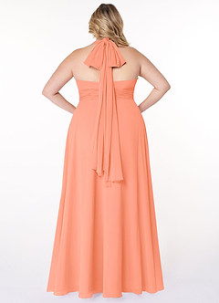 Azazie Fifi Jurken voor bruidsmeisjes Converteerbaar Jurk van Chiffon met A-Lijn Strapless Zonsondergang image13
