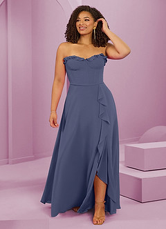 Barbie ♥ Azazie Bridesmaid Dresses Stormy A-Line Sweetheart Neckline Chiffon Dress image8