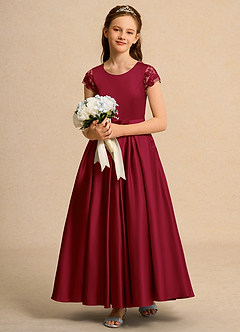 Azazie Bunny Girl Flower Girl Klänningar Klä Balklänning i Spets image3