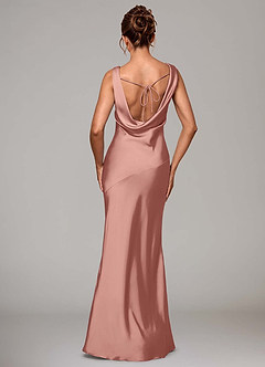 Azazie Rylina Abiti da Damigella Abito Sirena in Raso Elasticizzato Rosetta image5