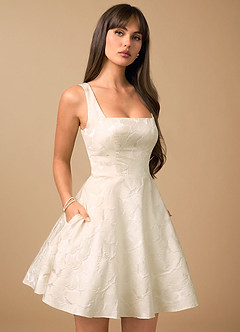 Effie French White Mini Dress