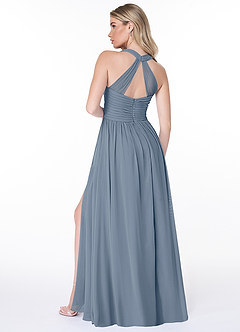 Azazie Jaclyn Bridesmaid Dresses Twilight A-Line Pleated Chiffon Dress image6