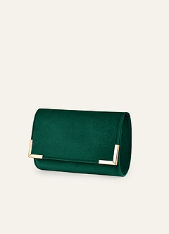 front Matchende farve fløjlskuvert clutch