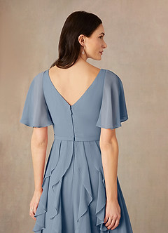 Azazie Watson Mother of the Bride Dresses Twilight A-Line V-Neck Chiffon Dress image5
