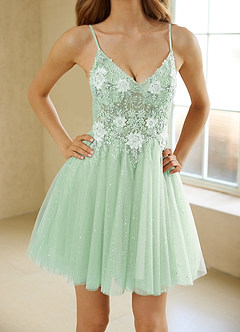 Shimira Green Mini Dress image5