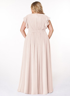 Azazie Daphne Abiti da damigella modesti Abito A-Line Arricciato Chiffon Floor-Length image7
