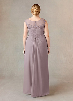 Azazie Endora Mother of the Bride Dresses Dusk A-Line Scoop Lace Chiffon Dress image7