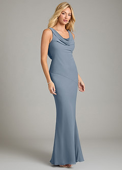 Azazie Rylina Bridesmaid Dresses Twilight Mermaid Pleated Chiffon Dress image5