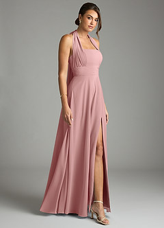 Azazie Tamira Suknie dla druhen Linia A Pofałdowany Szyfon Do ziemi Sukienka image7