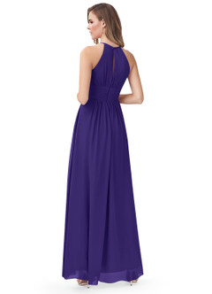 Azazie Bonnie Bridesmaid Dresses Regency A-Line Keyhole Ruched Chiffon Dress image7