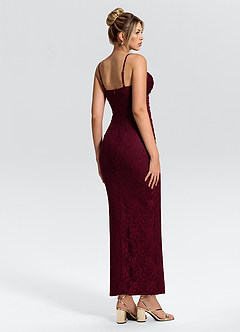 Sorra Dark Plum Midi Dress image3