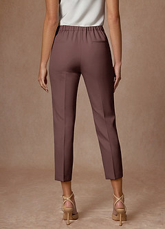 front Kennedy Espresso Refined Weave Performance Dress Pants