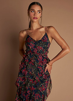 Azelia Navy Multi Maxi Dress image5