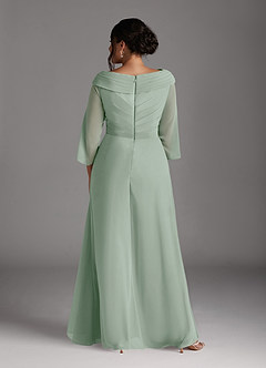 Azazie Jaycee Mother of the Bride Dresses Agave A-Line Chiffon Dress image8