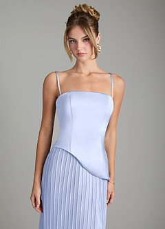 Azazie Tierney Bridesmaid Dresses Ice A-Line Strapless Chiffon Convertible Dress image2