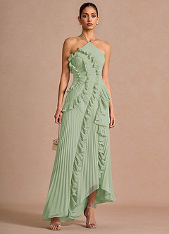 Maxi jurk Hatsu Licht Groen image3