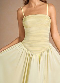 Meridith Butter Yellow Maxi Dress image7