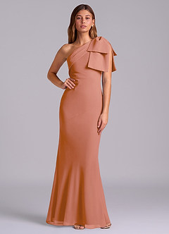 Azazie Yuanna Bridesmaid Dresses MAI TAI Mermaid One Shoulder Chiffon Dress image1