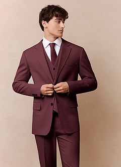 front James Cabernetrot 3-teiliger Anzug