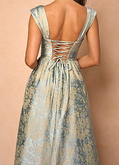 Runa 빈티지 블루 미디 드레스 image6