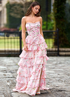 Papapym Rosa Ballkleid mit Blumenmuster image5