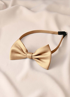 front Junior Bridesmaid Stretch Satin Headband