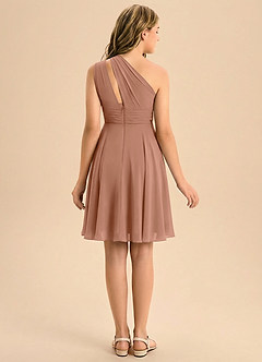 Azazie Charlize Junior Klä av A-Line i Chiffong Plisserad image2