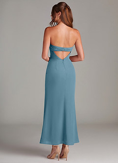 Azazie Leonis Abiti da Damigella Abito Convertibile Sirena in Chiffon Senza Cinturino Bermuda image5