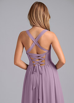 Azazie Francis Bridesmaid Dresses Wisteria A-Line Corset Chiffon Dress image7