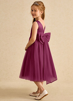 Azazie Winnie Robe Demoiselle D'honneur Fillette Robe Princesse en Tulle Arc Mûre image5