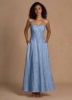 Clementine Powder Blue Maxi Dress image3