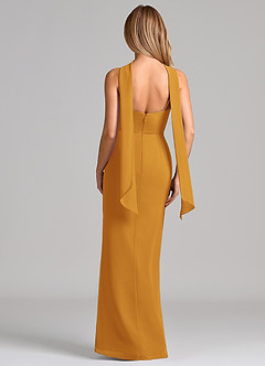 Azazie Calandra Suknie dla druhen Osłona Pofałdowany Szyfon Do ziemi Sukienka image2