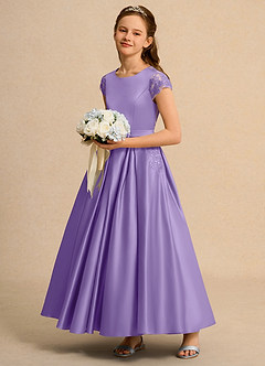 Azazie Bunny Junior Formal Flower Girl Klänningar Klä Balklänning i Spets image6