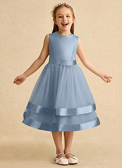 Azazie Sophia Flower Girl Klänningar Klä A-Line i Tyll Rosett image4