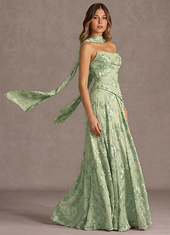 Gabriela Light Green Maxi Dress image5