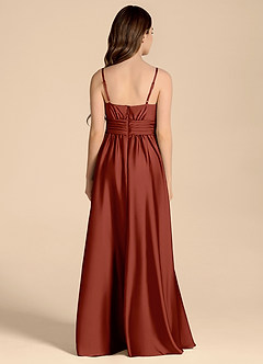 Azazie Catalina Junior Klänning av A-Line i Stretch Satin Sweetheart halsringning image2