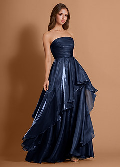 DEA. ネイビーマキシドレス S Celindra Navy Maxi Dress | Azazie