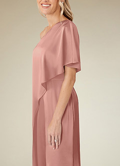 Azazie Hagretta Mother of the Bride Dresses Rosette Jumpsuit/Pantsuit Stretch Satin Dress image7