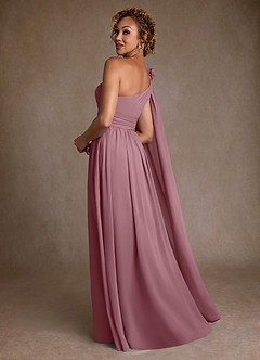 Azazie Lancaster Mother of the Bride Dresses Vintage Mauve A-Line One Shoulder Chiffon Dress image2