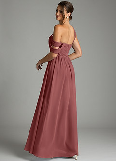 Azazie Kassandra Bridesmaid Dresses Amethyst A-Line Off the Shoulder Chiffon Dress image6