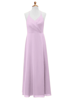 Azazie Davis Junior Jurk van Chiffon met A-Lijn Frosted Lila image7