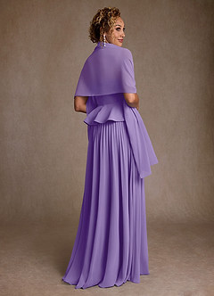 Azazie Josabeth Klänningar till brudens mor Klänning A-Line i Chiffong Plisserad Tahiti image3