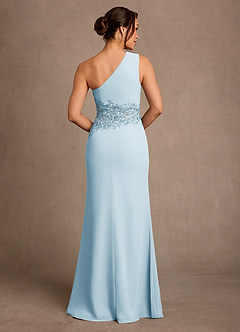 Azazie Kathie Mother of the Bride Dresses Sky Blue Mermaid Lace Chiffon Dress image2