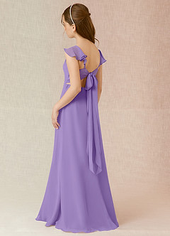 Azazie Everett Junior Tahiti A-Line Chiffon Dress image4