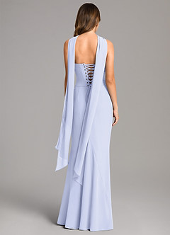 Azazie Sorrel Bridesmaid Dresses Lavender Mermaid Corset Chiffon Dress image5